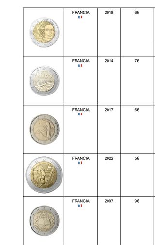 50 Monedas “Especiales “