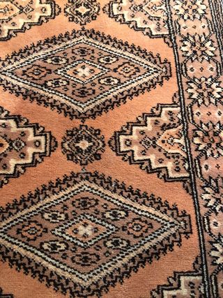 Alfombra pasillo beis y marron