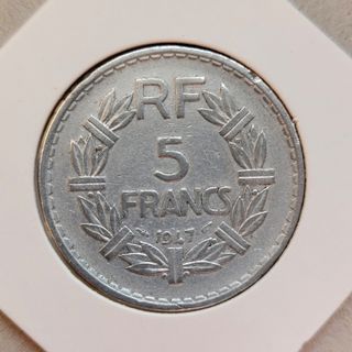 Francia 5 franchi 1947 Alluminio