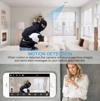 Camara oculta detector humo wifi, tuya smartlife