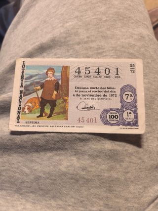Decima lotteria anno 1972