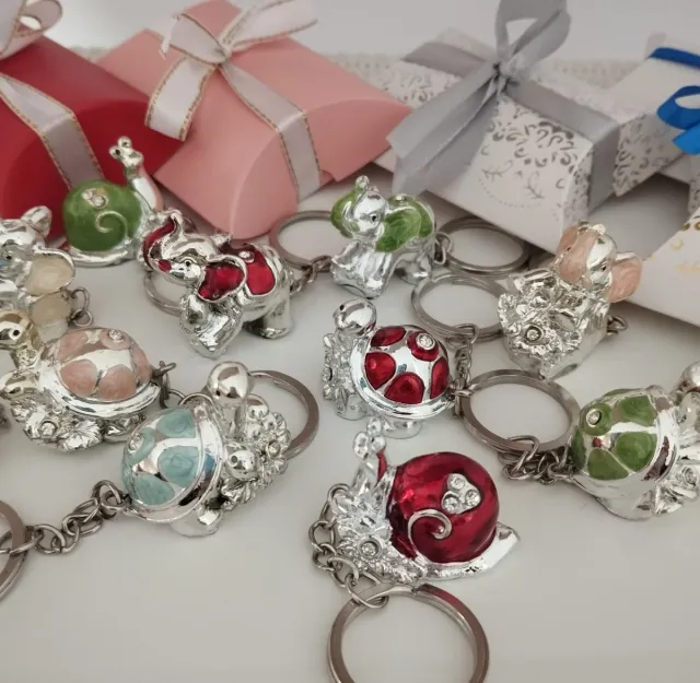 Bomboniere laurea battesimo nascita portachiavi