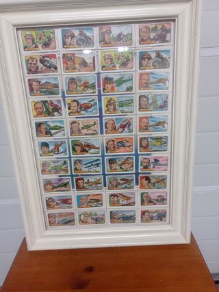 Cuadro cromos antiguos