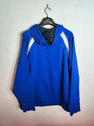 Felpa con cappuccio blu acceso