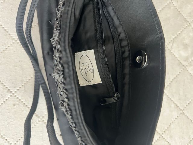 Borsetta in raso nero