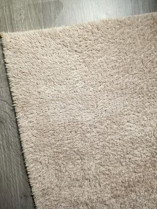Alfombra grande lavable crema