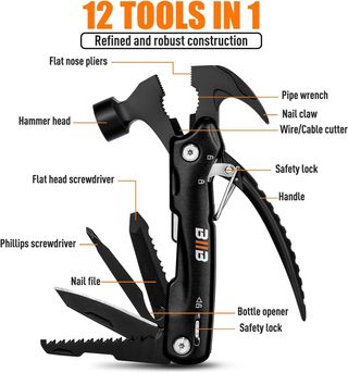 BIIB Martello Multitool Gadget 12 in 1 - NUOVO