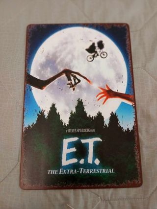 Targa metallo ET scena iconica