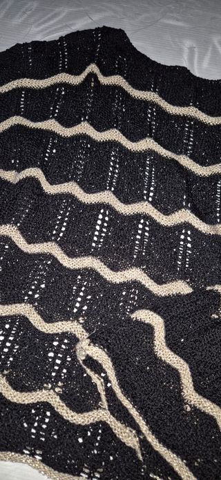 Maglioncino in cotone uncinetto