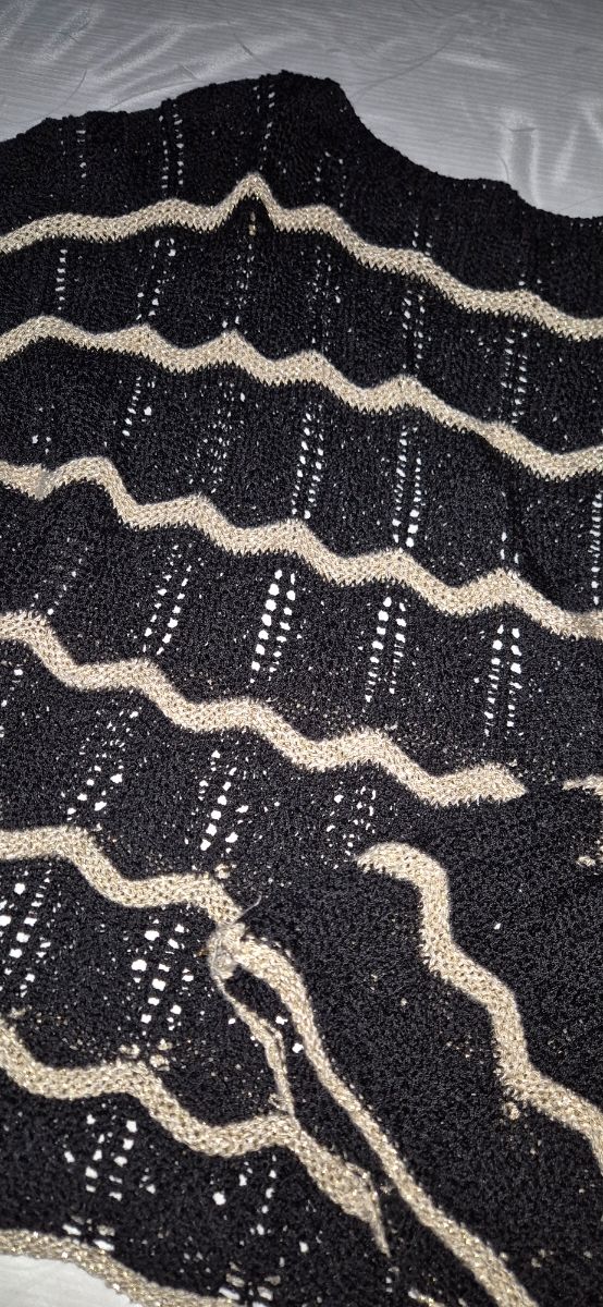 Maglioncino in cotone uncinetto