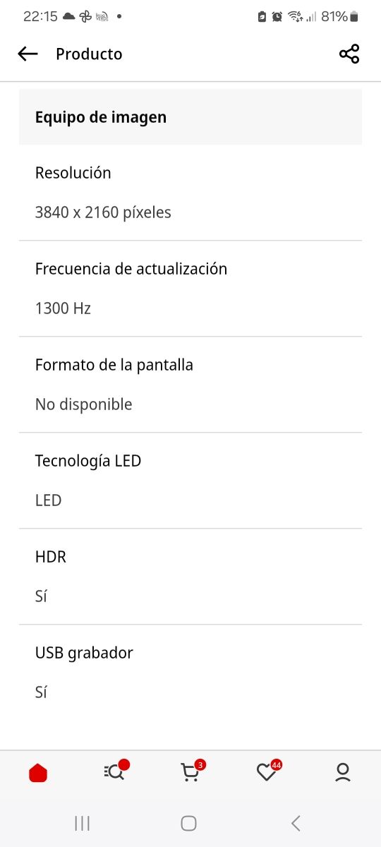 Television Samsung 49. Poco uso. Smart Tv