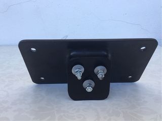 Soporte matricula inclinado universal negro Harle