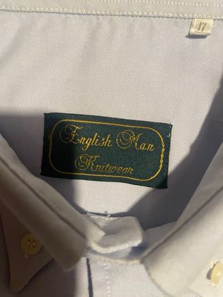 Camicia uomo manica lunga English Man rif 9