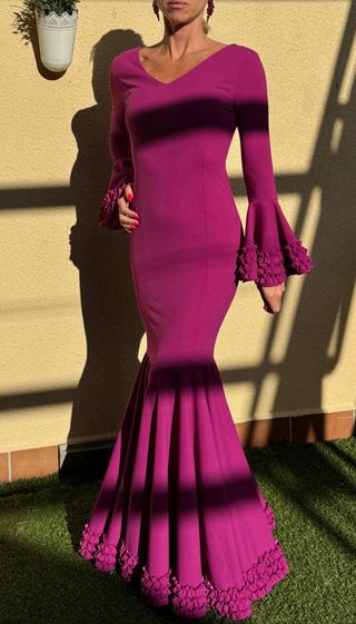 Vestido flamenca o traje flamenca L