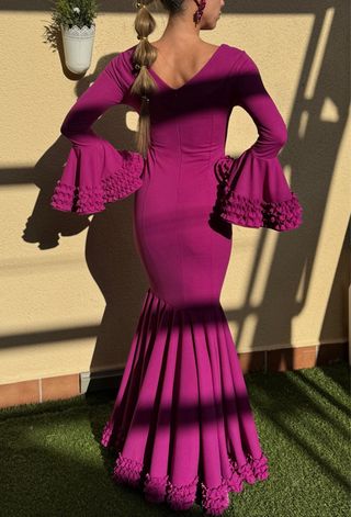 Vestido flamenca o traje flamenca L