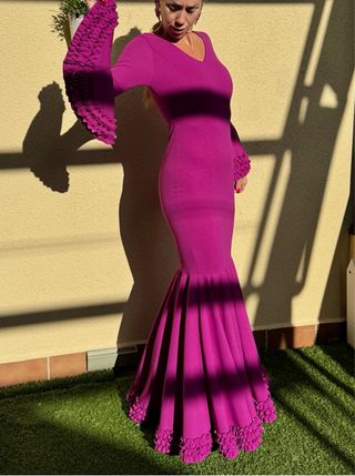 Vestido flamenca o traje flamenca L