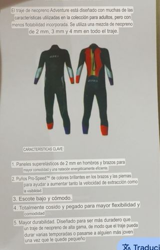 Neopreno Triatlón Zone 3 Jr. Adventure talla S