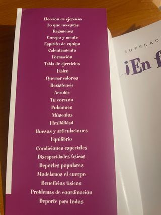 Libro juvenil “¡En forma!”