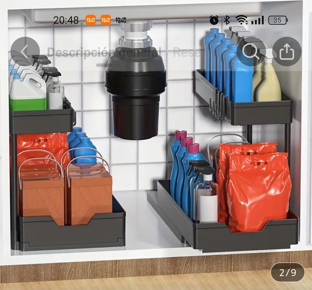 Mini estantería Organizadora deslizante