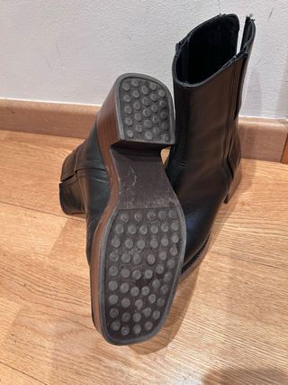 Botines Unisa talla 37 azul marino