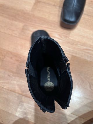Botines Unisa talla 37 azul marino