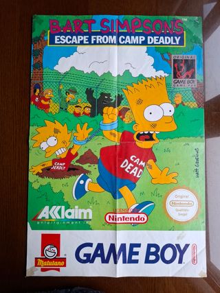 Póster Los Simpson Gameboy