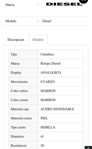 Reloj de pulsera Diesel 