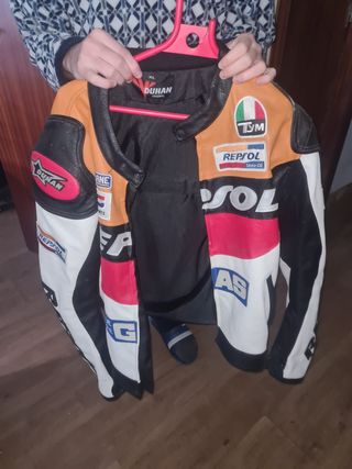 Chaqueta moto hombre 