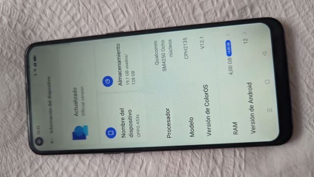 Movil Oppo a53 s