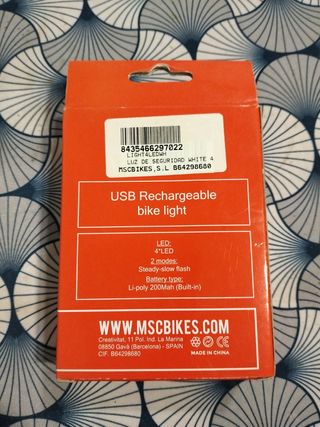 Luz de seguridad blanco 4 Leds