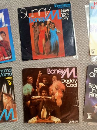 lote 6 singles BONEY M