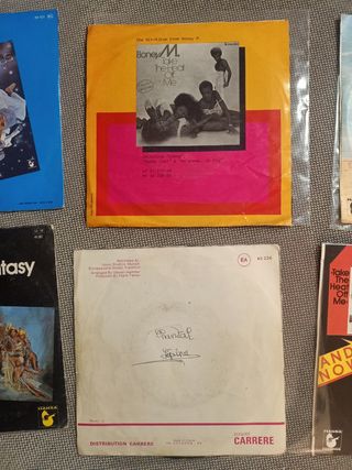 lote 6 singles BONEY M