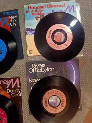 lote 6 singles BONEY M
