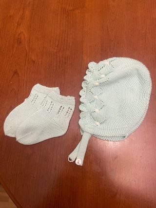 Capota y patucos bebe