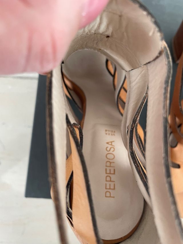 Sandali donna vera pelle Peperosa