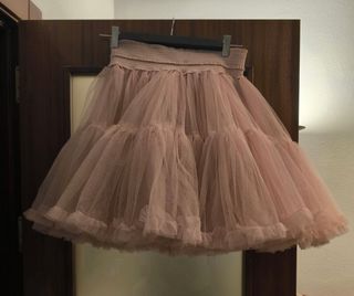 Falda tul rosa. Llamativa.