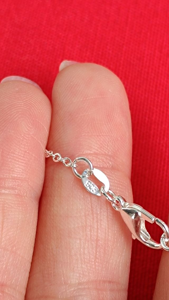 Collar plata joya bolita entrelazada