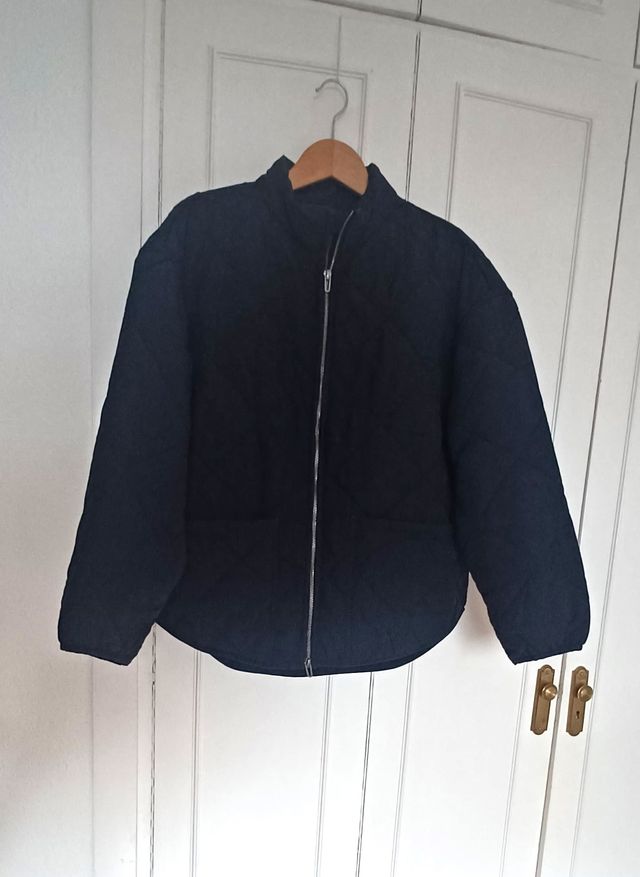 Parka Acolchada Azul Marino Talla M