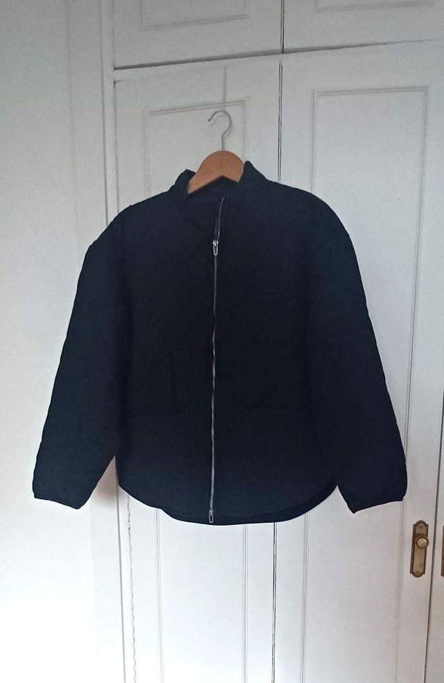 Parka Acolchada Azul Marino Talla M