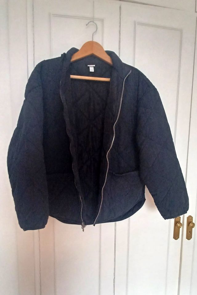 Parka Acolchada Azul Marino Talla M