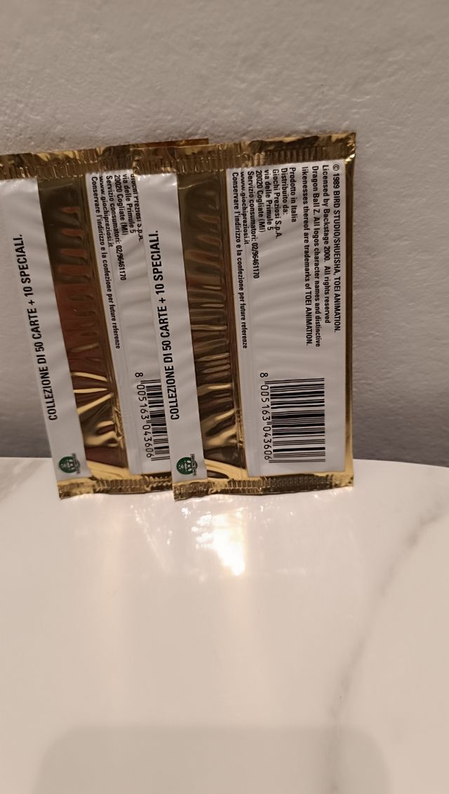 2 Bustine dragon ball lenticolari serie