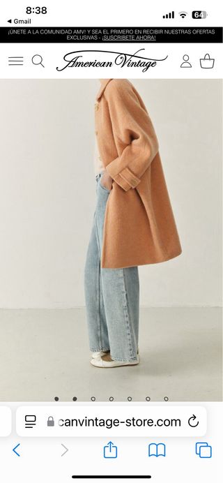 Abrigo largo american vintage