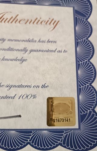 Firma de Adele en fotografía de 25X20 con certific