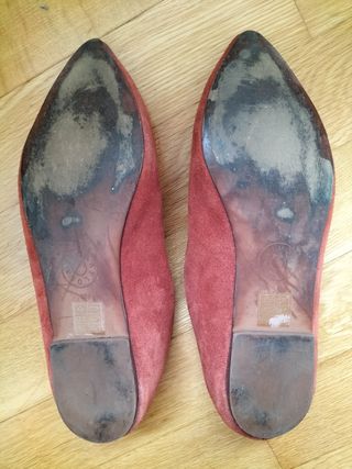 Bailarinas color teja