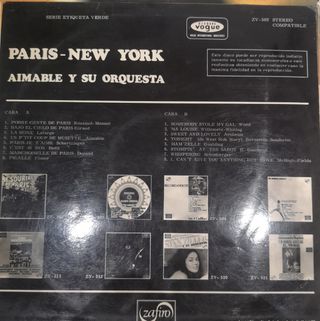 Disco de vinilo Paris-New York 