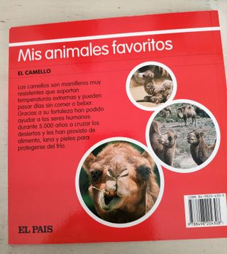 EL CAMELLO Mis animales favoritos Libro d 4/8 años