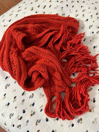 Sciarpa grande rossa