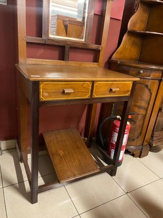 Entrada madera con espejo SEGUNDA MANO