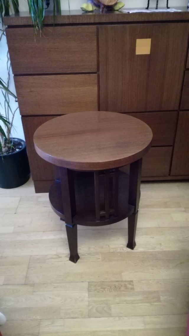 Mesa velador redonda madera