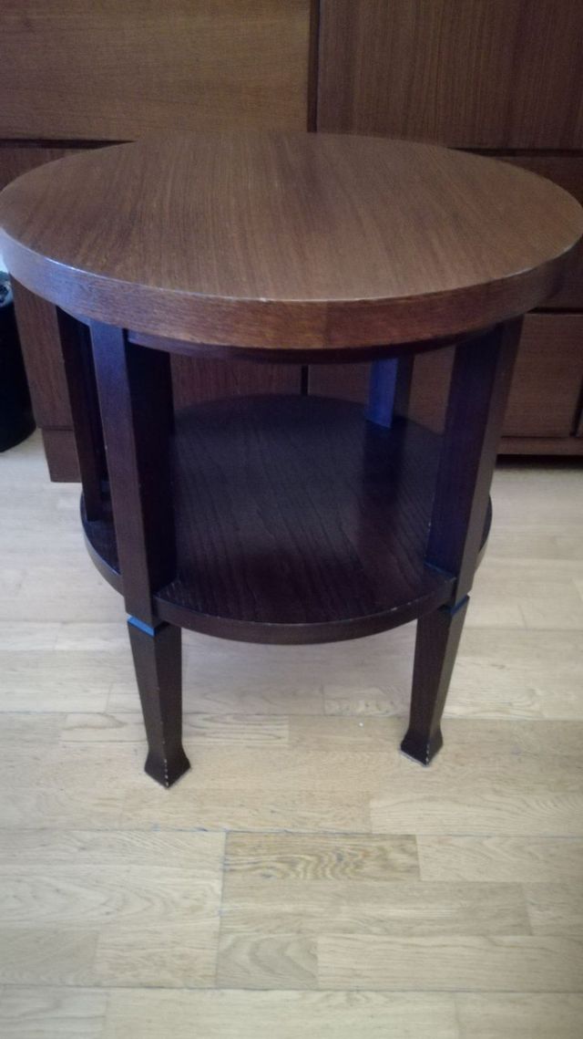 Mesa velador redonda madera